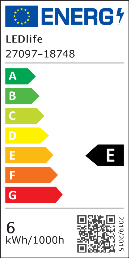 LEDlife LUX6 LED spot - 6W, RA 97, dæmpbar, 230V, GU10, sort