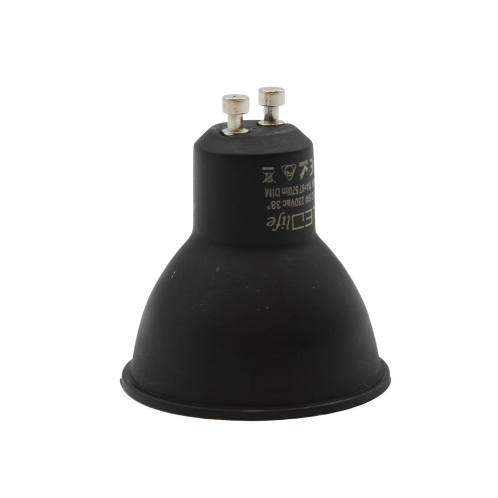 LEDlife LUX6 LED spot - 6W, RA 97, dæmpbar, 230V, GU10, sort