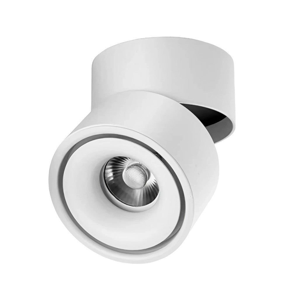 Dæmpbar LED loftspot RA98 - 10W, hvid, justerbar, til påbygning