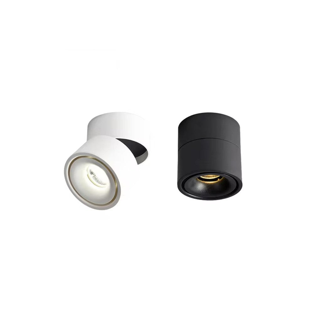 Dæmpbar LED loftspot RA98 - 10W, hvid, justerbar, til påbygning