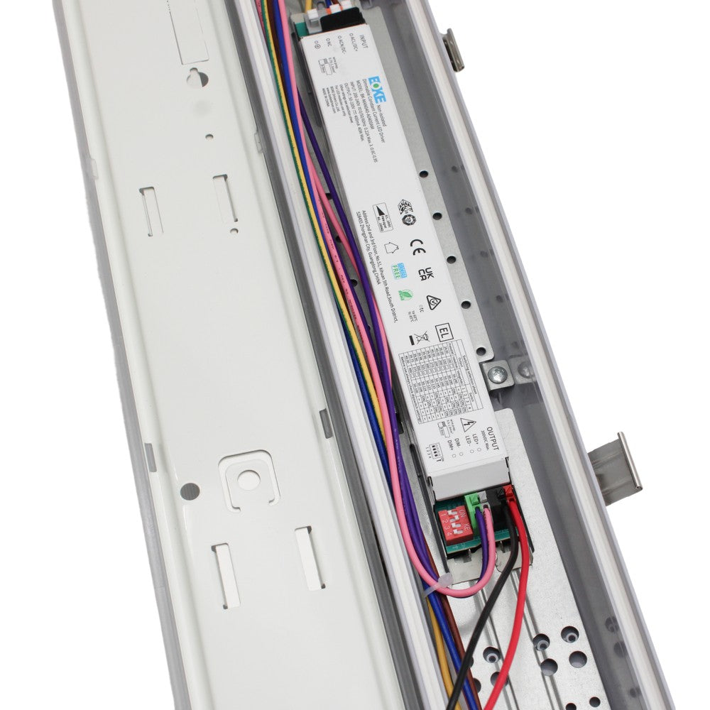 150 cm 0-10V RA90 HiCRI Armatur - 60W, Genemførttrådet, IP65