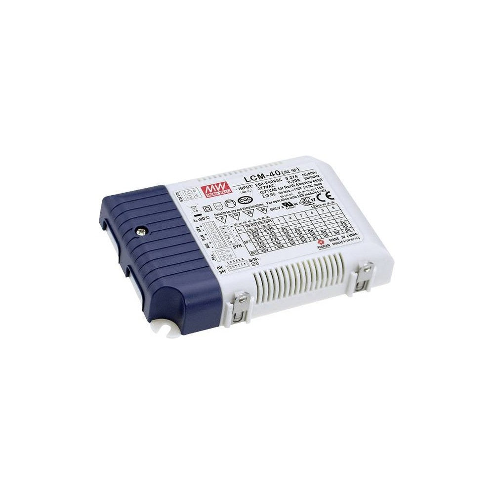 Meanwell LCM-40DA DALI dæmpbar driver til LED panel - Med Dali interface + push dim (29W LED paneler, 230V input)