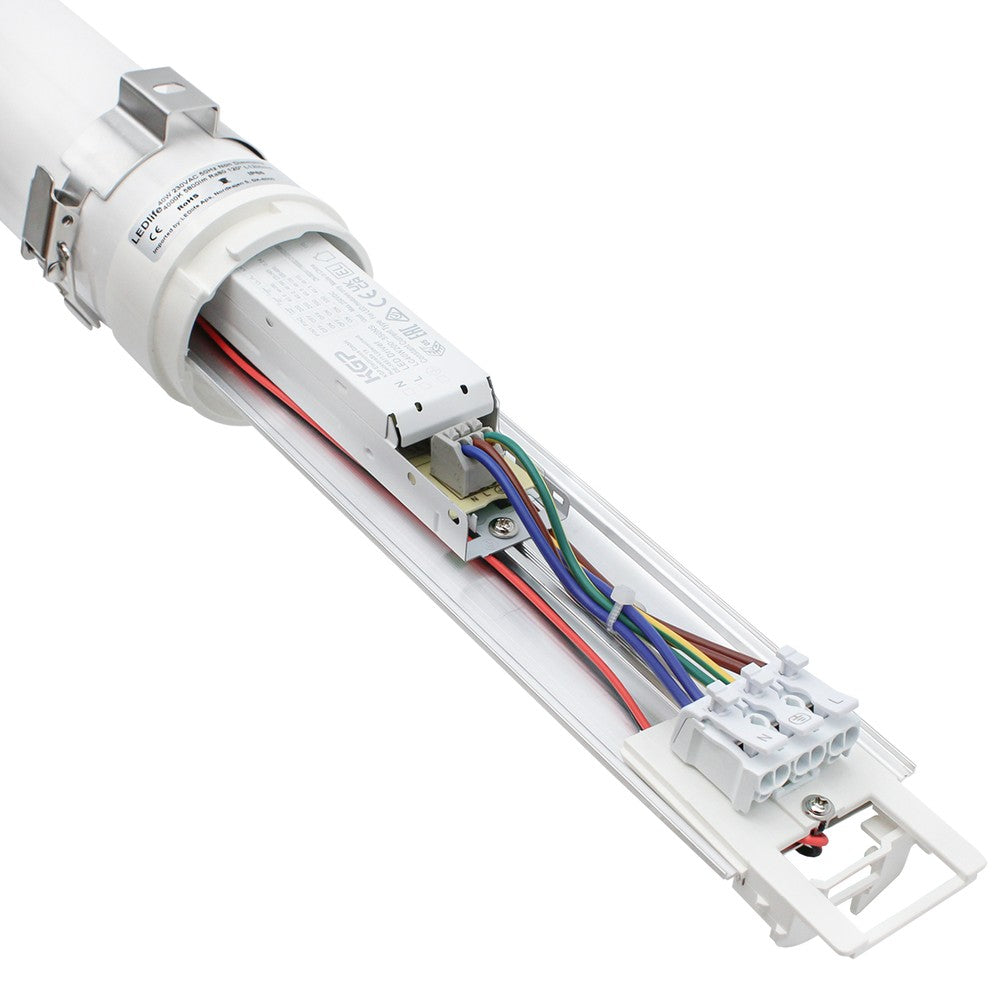 Dura66 40W LED armatur - 120 cm, IP66, gennemfortrådet, IK10, 145lm/W
