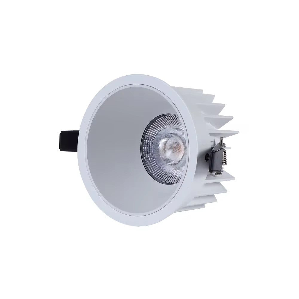 DimToWarm RA94 indbygningsspot - 10W, Hul: Ø7,5 cm, Mål: Ø8,5 cm, hvid kant, 230V