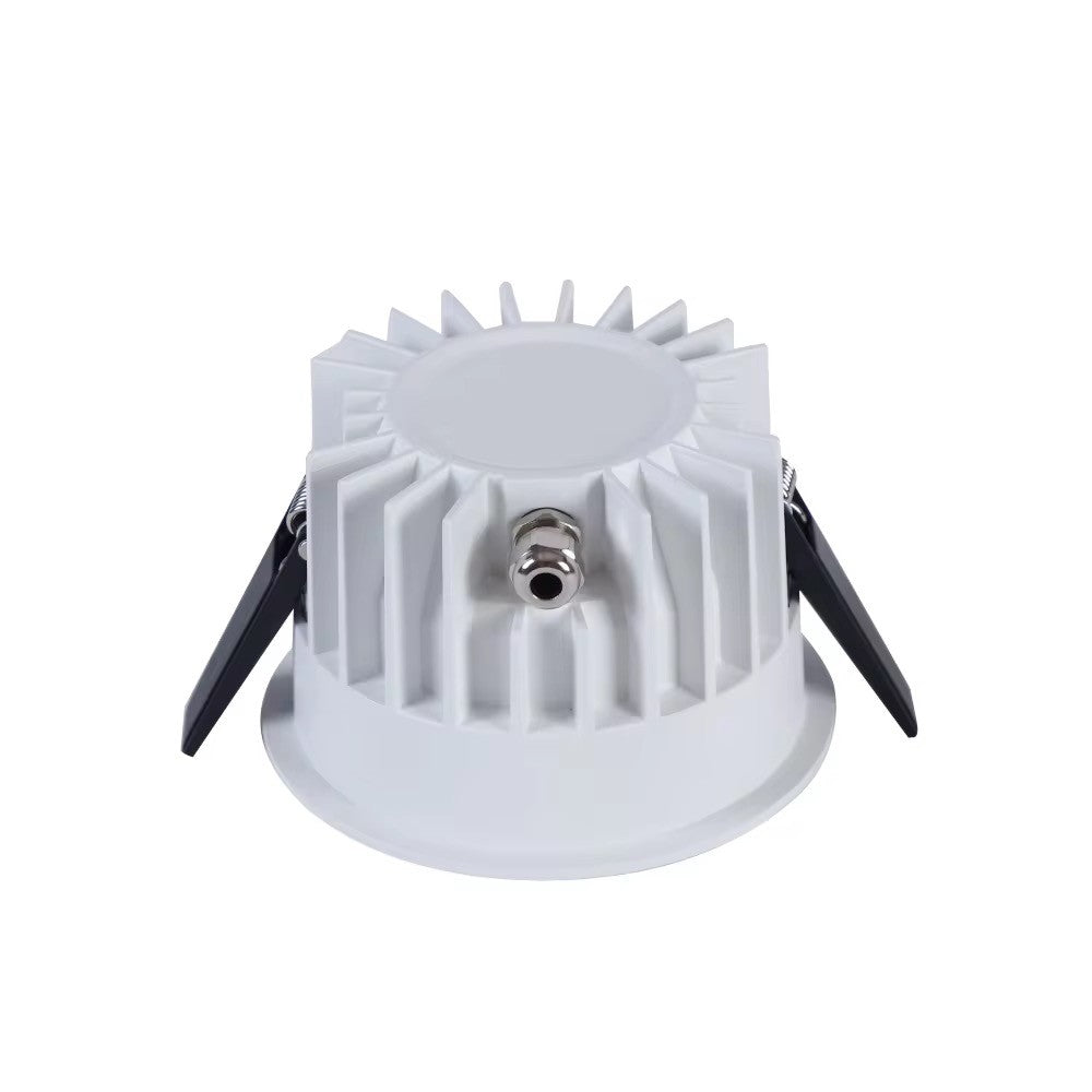 DimToWarm RA94 indbygningsspot - 10W, Hul: Ø7,5 cm, Mål: Ø8,5 cm, hvid kant, 230V