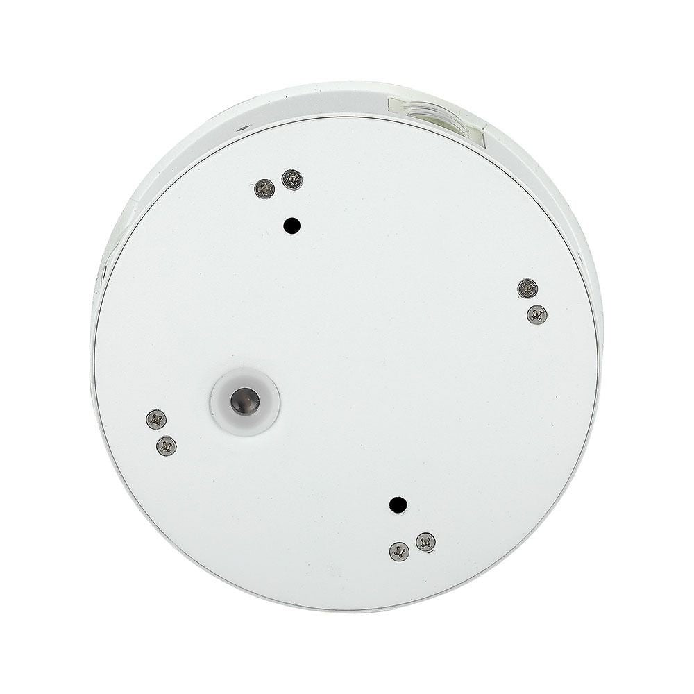V-Tac 4W LED hvid væglampe - Rund, IP65 udendørs, 230V, inkl. lyskilde