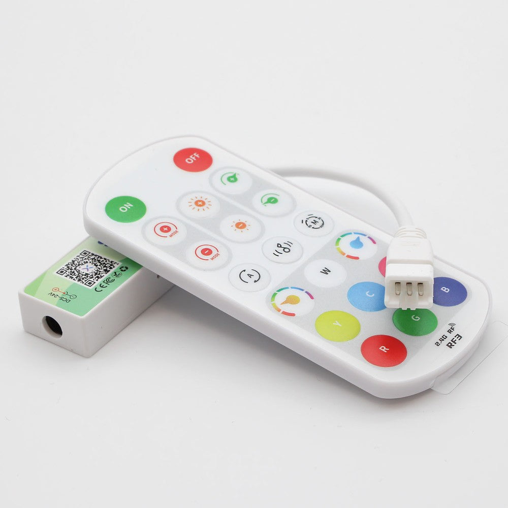RGBIC 3-pin controller med fjernbetjening - Bluetooth og RF trådløs teknologi