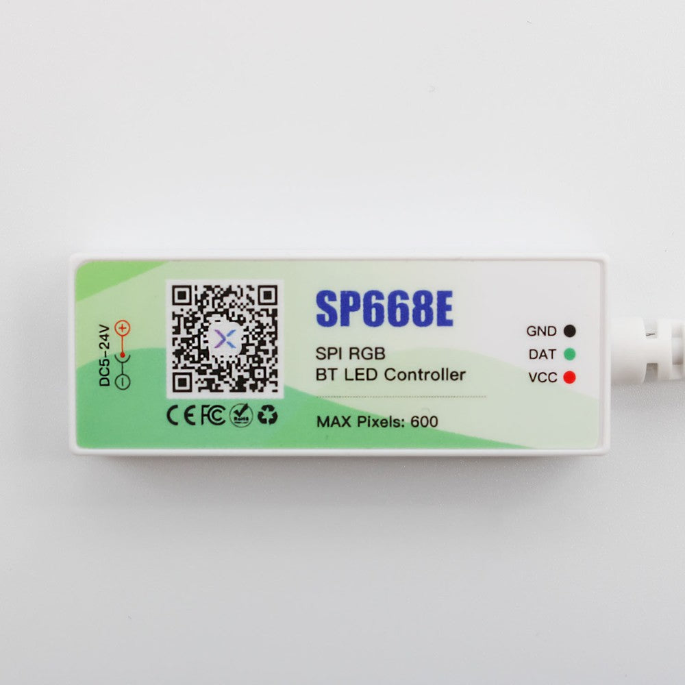 RGBIC 3-pin controller med fjernbetjening - Bluetooth og RF trådløs teknologi
