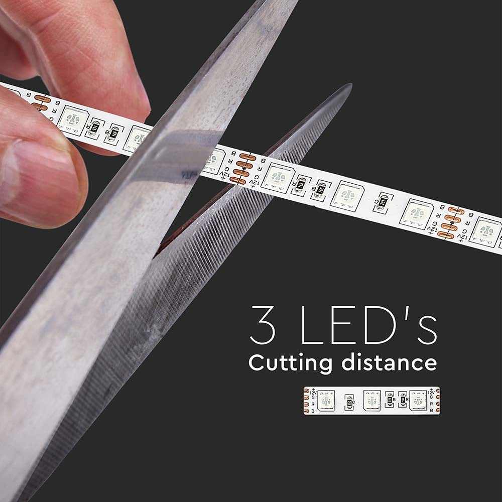 60 LED Stribe Lys 11W Gul, IP20, 5m/rulle, RA80 - Praktisk og energibesparende belysning til din indretning!