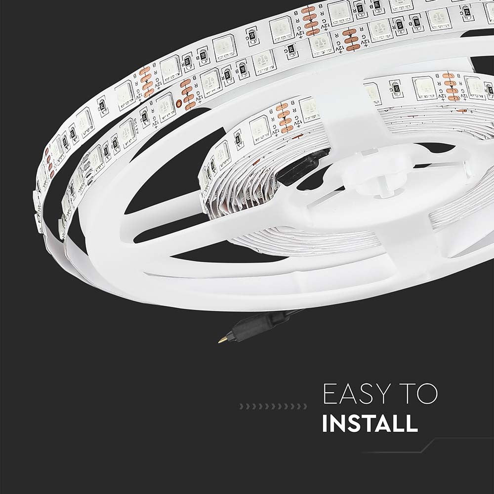 60 LED Stribe Lys 11W Gul, IP20, 5m/rulle, RA80 - Praktisk og energibesparende belysning til din indretning!