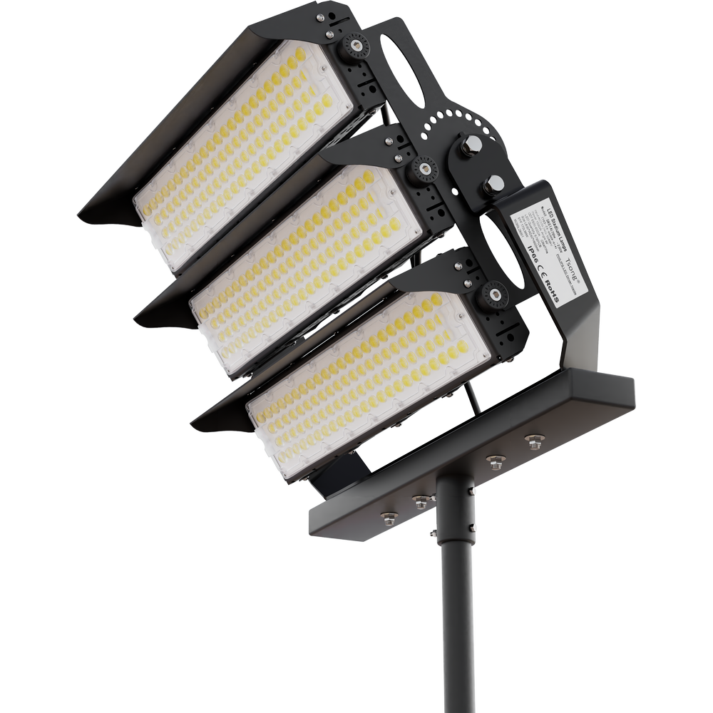 750W Stadion Projektør med Philips Driver, 127500lm, 1-10V Dæmpbar, IP66 - 3 Års Garanti