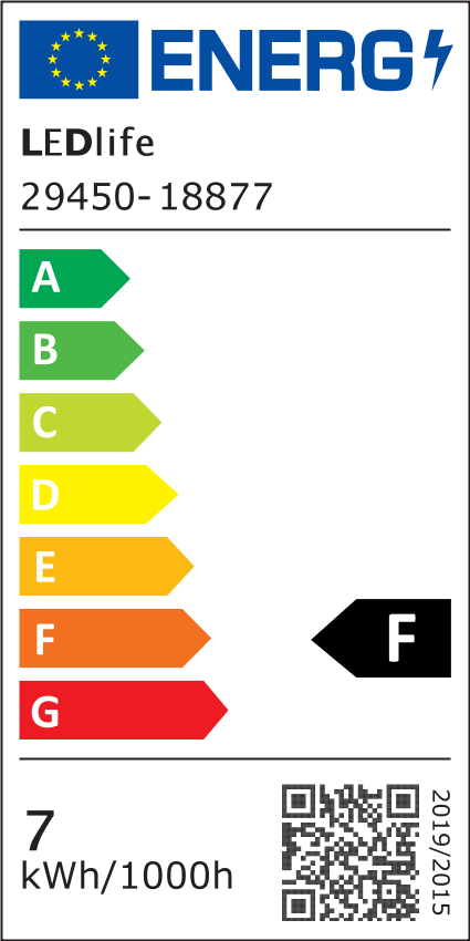 20m COB-LED strip uden spændingsfald, 7W/m, IP20, 480 LED pr. meter, 24V, COB LED, RA95