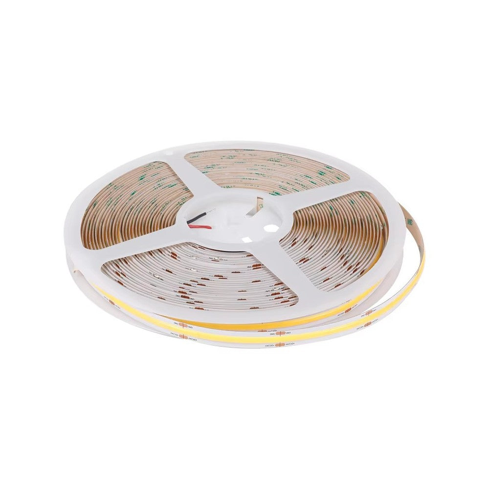 20m COB-LED strip uden spændingsfald, 7W/m, IP20, 480 LED pr. meter, 24V, COB LED, RA95