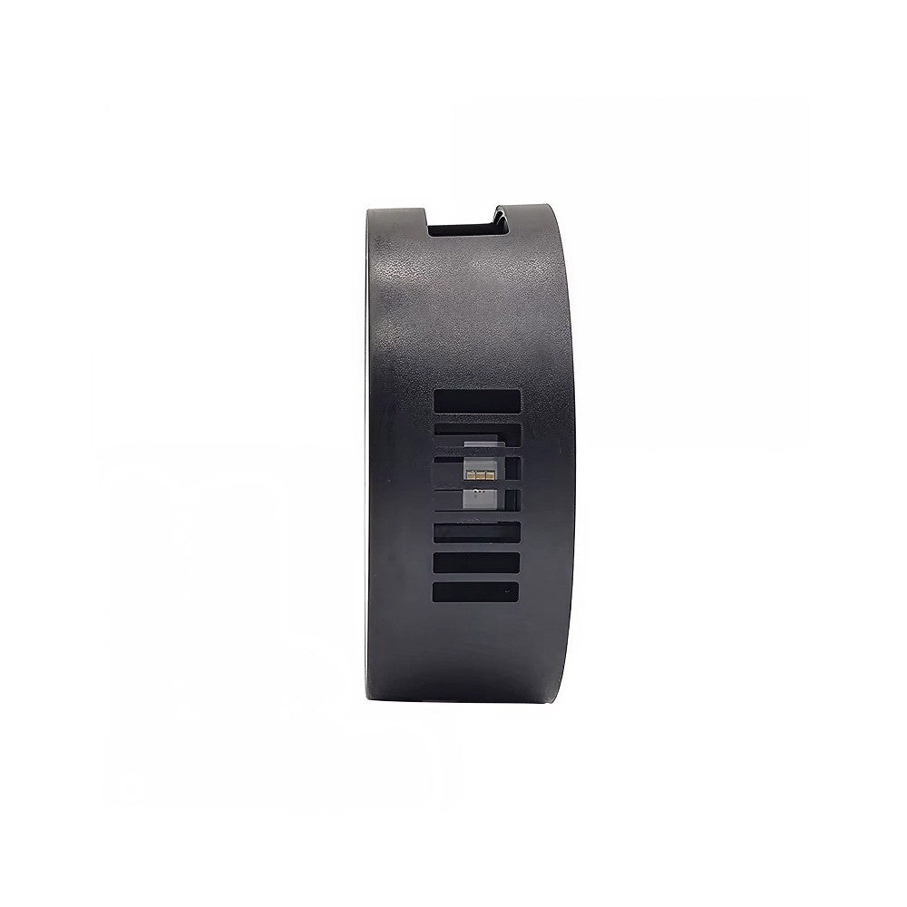Sort rund solcelle sensor væglampe med roterbar funktion og skumringssensor - Effekt 3W, IP54-certificeret