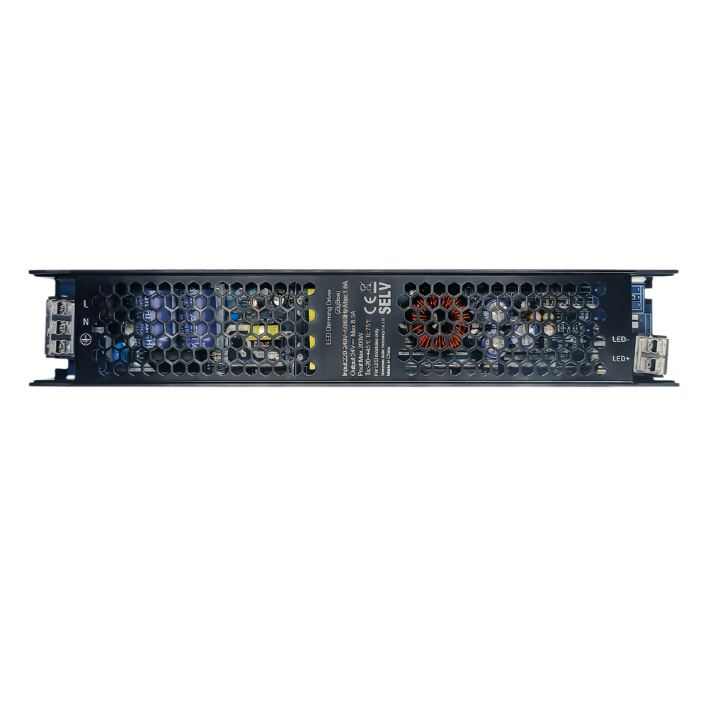 Zigbee 200W Strømforsyning - Hue Kompatibel, 24V DC, 8,3A, IP20 Indendørs - Input 230V, Output 24V