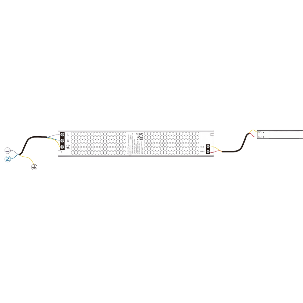 Zigbee 200W Strømforsyning - Hue Kompatibel, 24V DC, 8,3A, IP20 Indendørs - Input 230V, Output 24V
