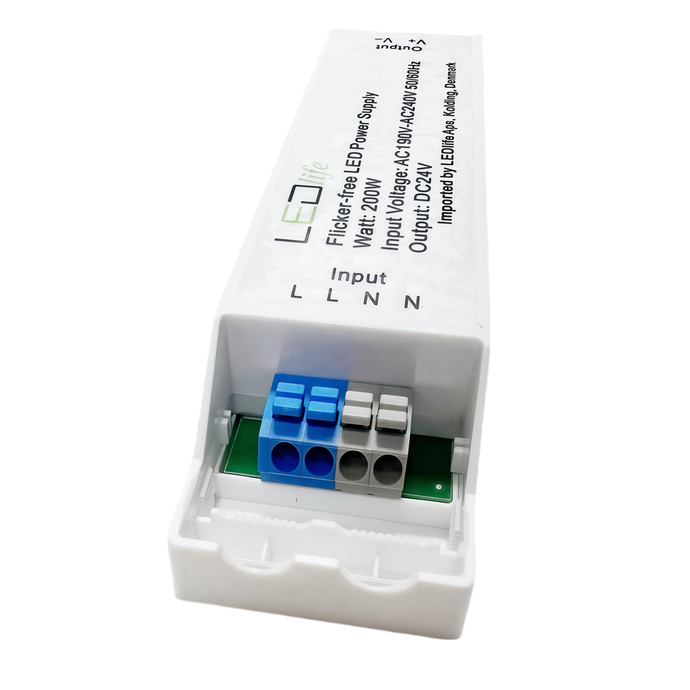 100W Flicker Free 24V Strømforsyning til Indendørs Brug - IP20, 4,16A