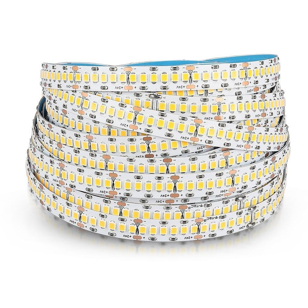 V-Tac 18W/m LED-strips RA95 - Samsung LED-chips, 10m, 24V, IP20, 240 LED pr. meter, 3 års producentgaranti