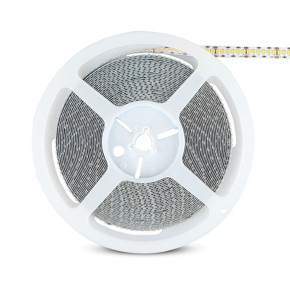 V-Tac 18W/m LED-strips RA95 - Samsung LED-chips, 10m, 24V, IP20, 240 LED pr. meter, 3 års producentgaranti
