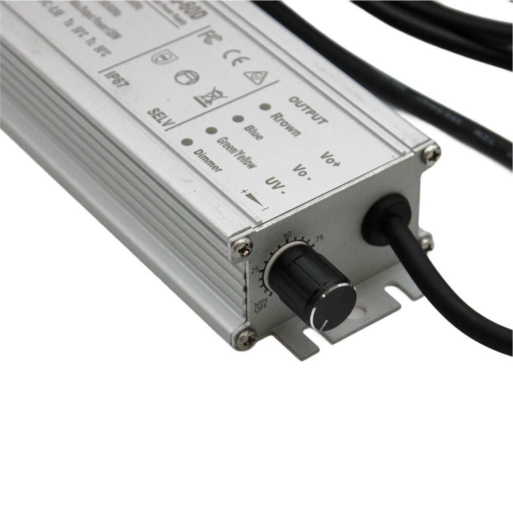 Quantum vækstlampe 120W inkl. ophæng, fuldt spektrum, justerbar lysstyrke, IP65