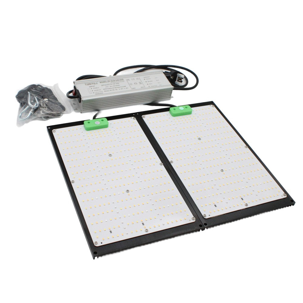 Quantum vækstlampe 240W - Fuldt spektrum, justerbar lysstyrke, IP65, ophæng inkluderet