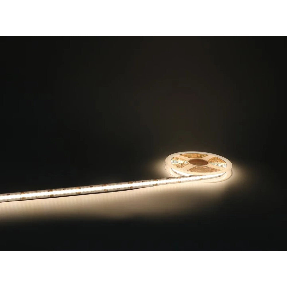 10m RGB+CCT COB-LED strip - 21W/m, IP20, 840 LED pr. meter, 24V, COB LED - Kvalitets LED strip med farveskift og hvidt lys - 1000lm/m - RA91
