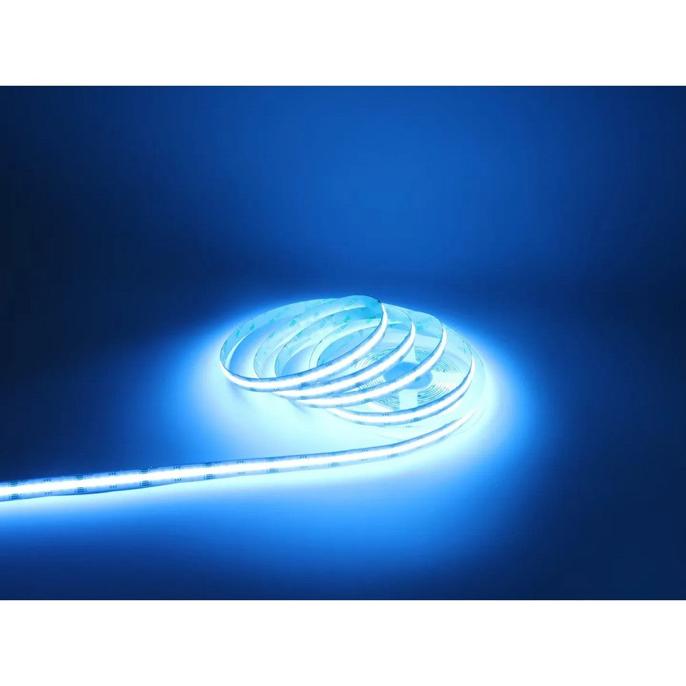 10m RGB+CCT COB-LED strip - 21W/m, IP20, 840 LED pr. meter, 24V, COB LED - Kvalitets LED strip med farveskift og hvidt lys - 1000lm/m - RA91