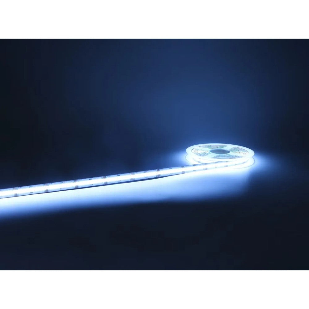 10m RGB+CCT COB-LED strip - 21W/m, IP20, 840 LED pr. meter, 24V, COB LED - Kvalitets LED strip med farveskift og hvidt lys - 1000lm/m - RA91