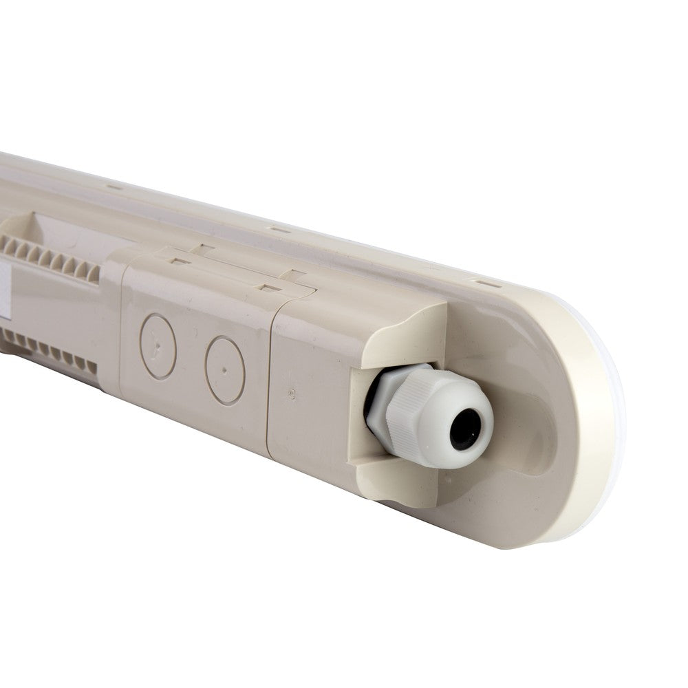 LIMEA CONNECT Vandtæt 50W 1500mm Neutral Hvid 230V IP65 IK08 Grå - 3 års garanti