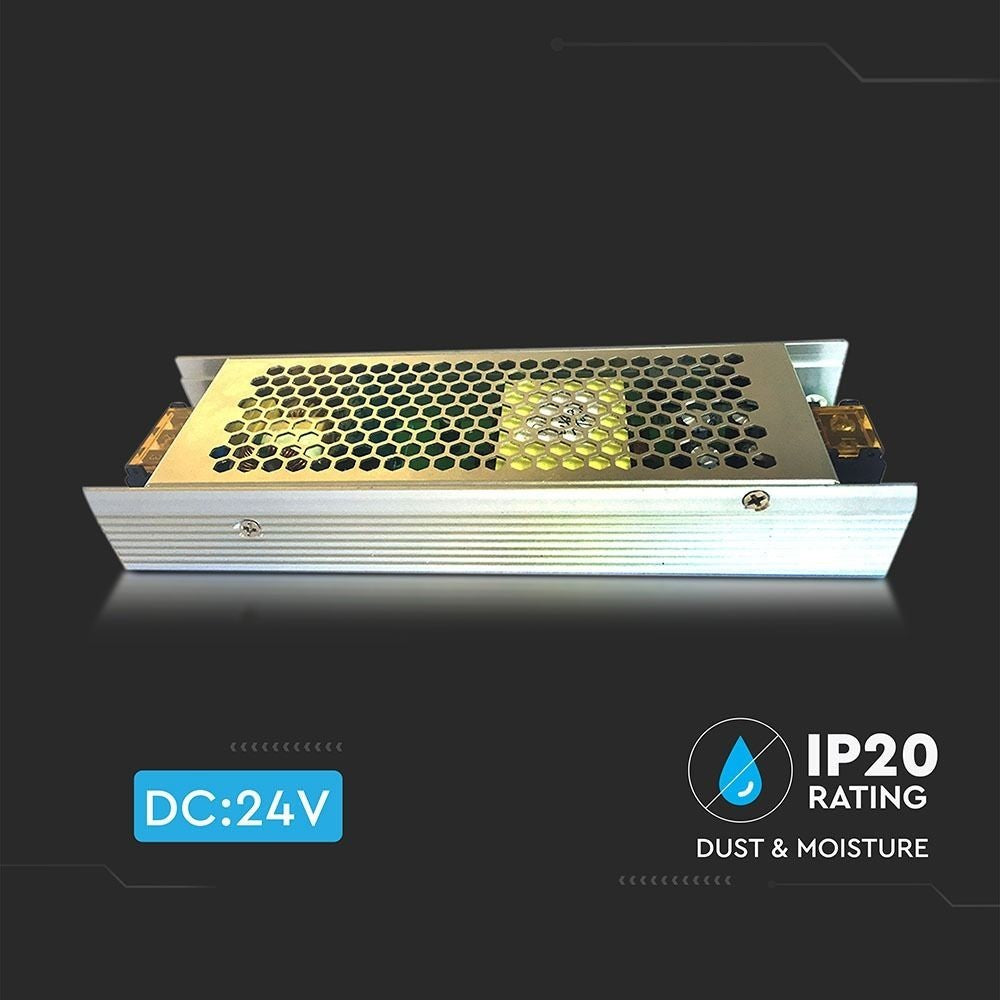 V-Tac 150W strømforsyning - 24V DC, 6,5A, IP20 indendørs