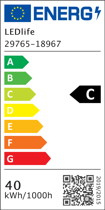 LED Armatur 120cm - 40W, Gennemfortrådet, IP65, 230V, 5800lm