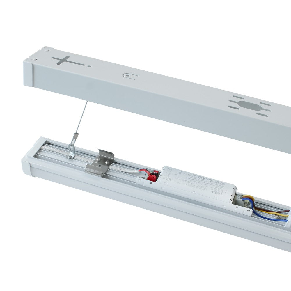 LED Armatur 120cm - 40W, Gennemfortrådet, IP65, 230V, 5800lm