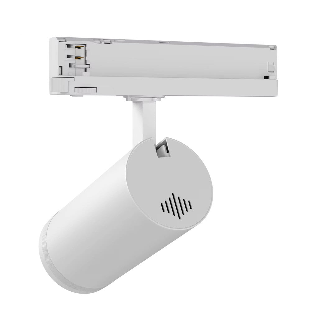 LEDlife Zoom justerbar skinnespot 30W - CCT + lysstyrke + spredning, Hvid, RA92, 3000lm, 3-faset