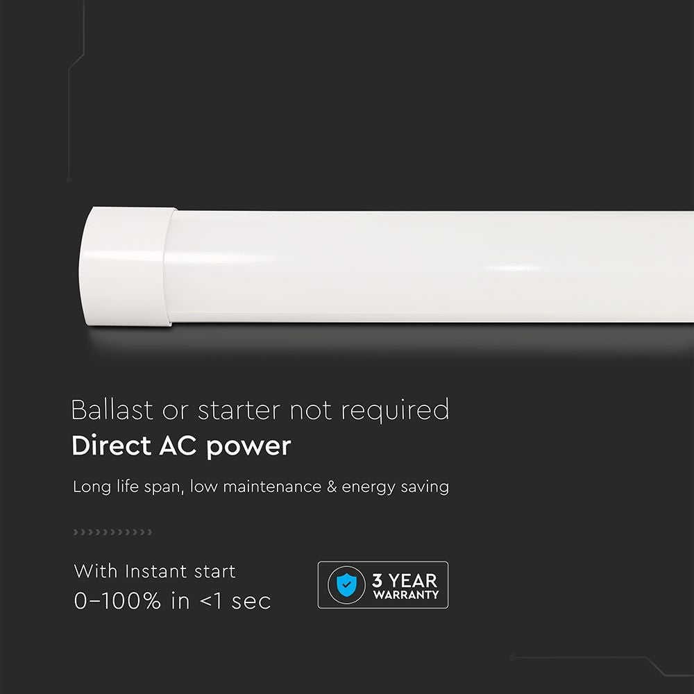 V-Tac 20W LED armatur - 60 cm, 230V, 2400lm, RA80, 3 års garanti