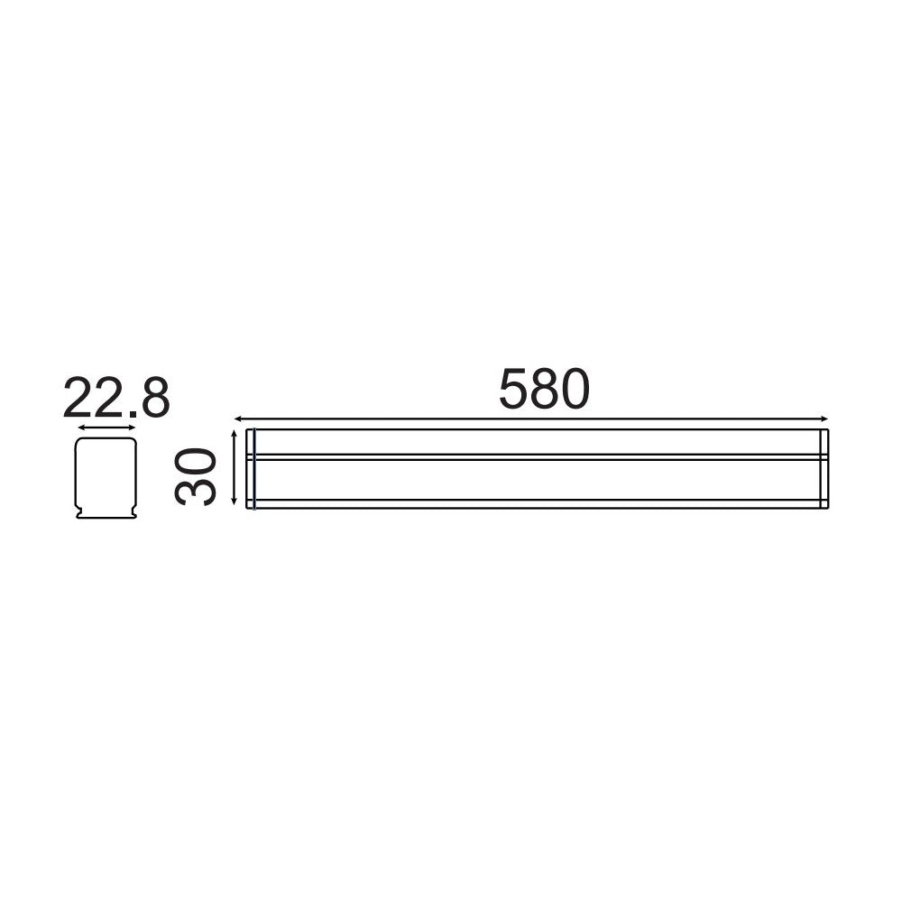 V-Tac 7W Kompakt Armatur - Samsung LED Chips, 60 cm - 630lm