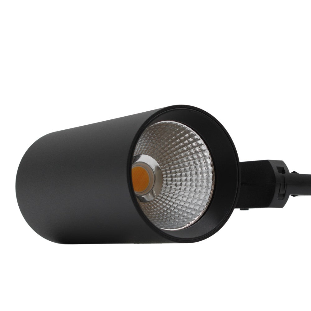 LEDlife CCT justerbar skinnespot 28W - Sort, Justerbar CCT + lysstyrke, RA90, 3200lm, Flicker free, 3-faset