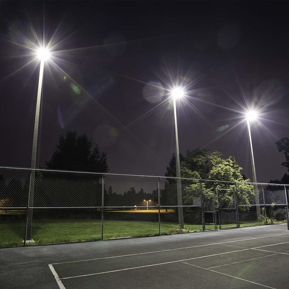 500W Super High Power LED Projektør med 1m Kabel, Sort Hus, IP65, 4000K, 135lm/W