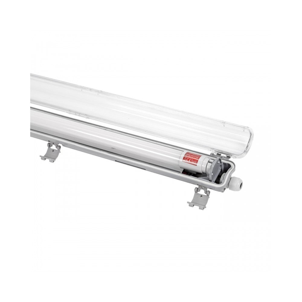 Limea T8 LED enkeltarmatur med 1x18,5W 120cm LED rør - IP65 vandtæt
