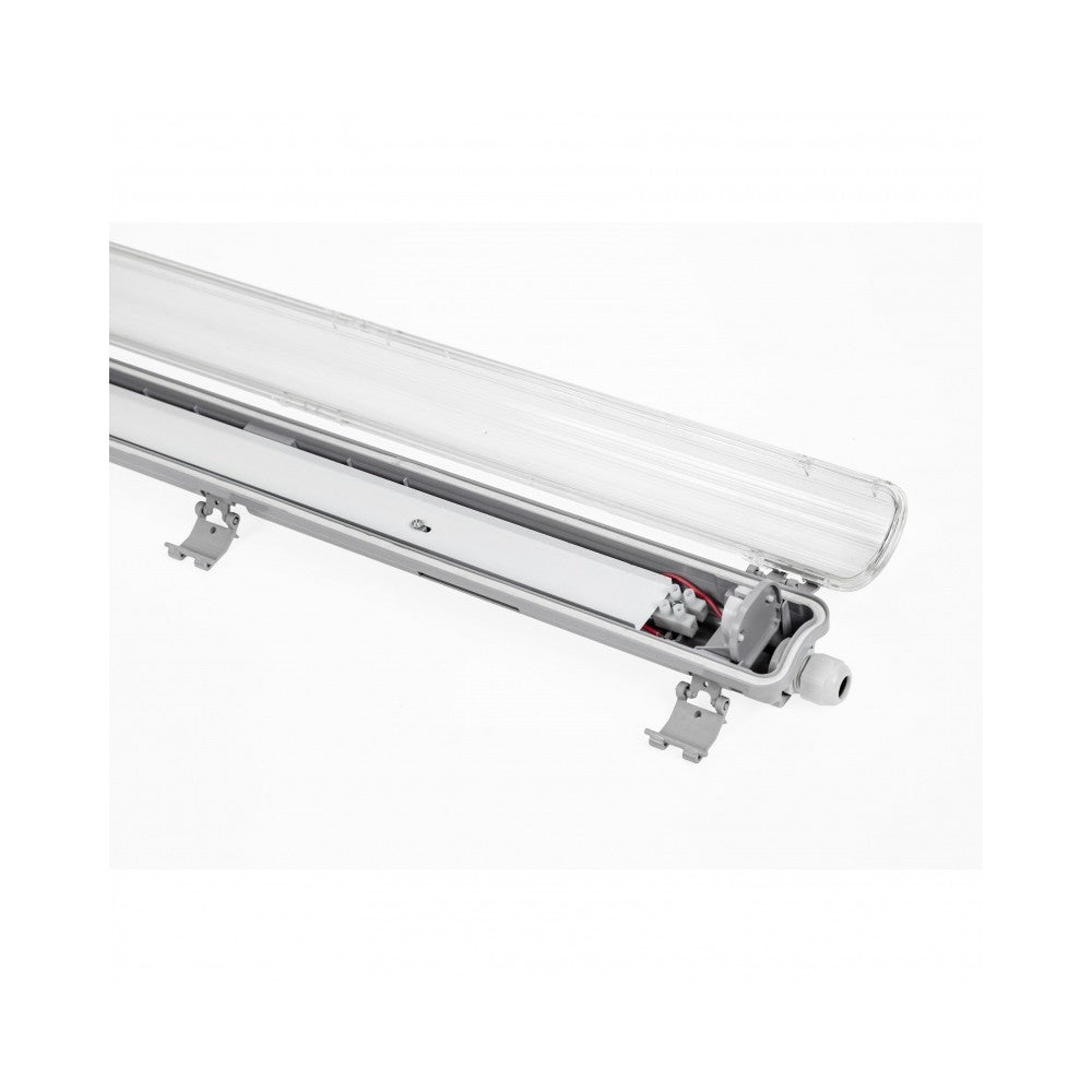Limea T8 LED enkeltarmatur - Inkl. 1 stk. 24W 150cm LED rør, IP65 vandtæt