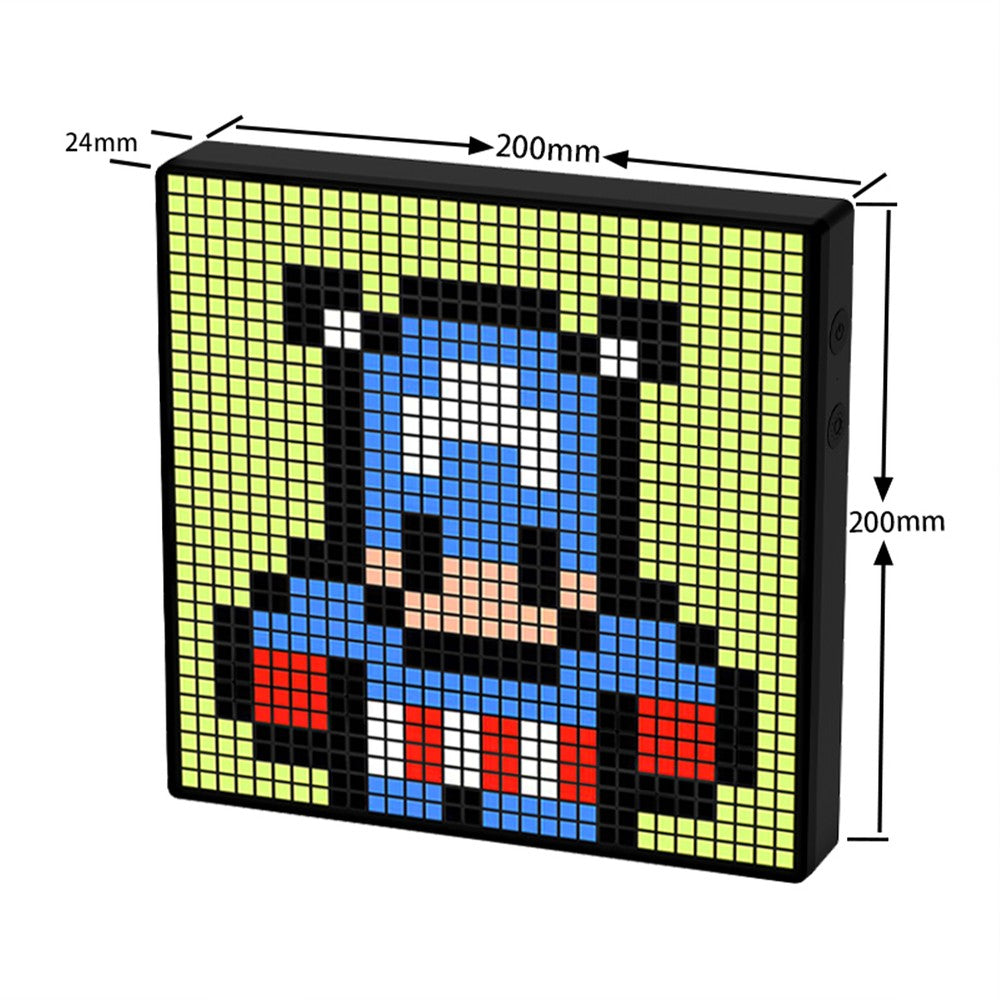 32x32 Pixel Bluetooth LED Display med 10W Effekt og 5V USB Input - Perfekt til brugervenlig visning og tilslutning.