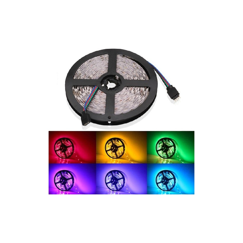 7W pr. meter RGB LED-strips - 5m, 60 LED pr. meter, 24V