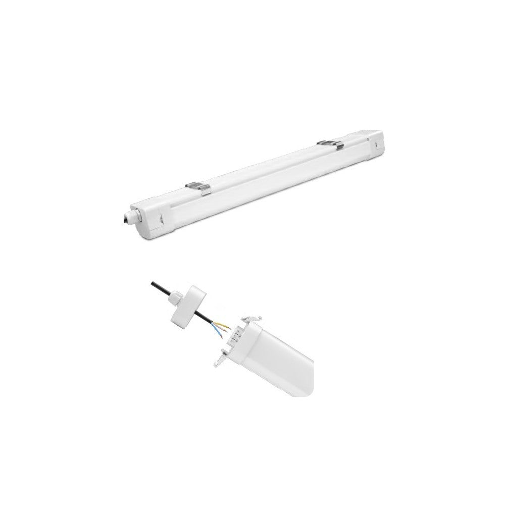 LEDlife LED armatur 60W - 150 cm, gennemfortrådet, easy connect, IP65
