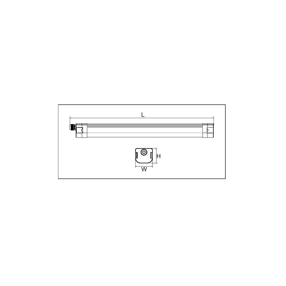 LEDlife LED armatur 40W - 120 cm, gennemfortrådet, easy connect, IP65 - Vandtæt lysarmatur 40W med høj lumenstyrke og enkelt tilslutning