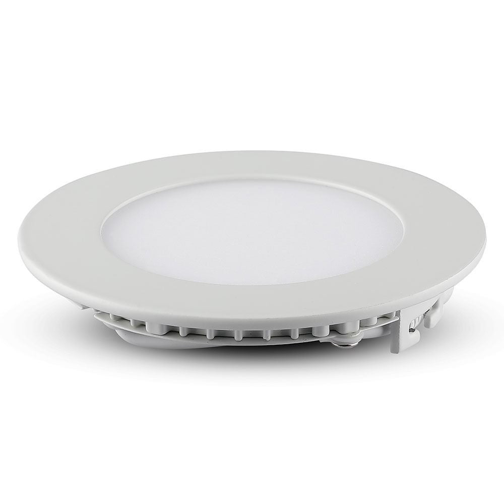 V-Tac 18W LED indbygningspanel - Ø21 cm hul, Ø22,5 cm mål, 230V, 1500lm, RA80, Flicker free