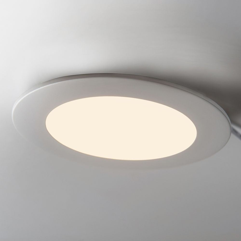 V-Tac 18W LED indbygningspanel - Ø21 cm hul, Ø22,5 cm mål, 230V, 1500lm, RA80, Flicker free