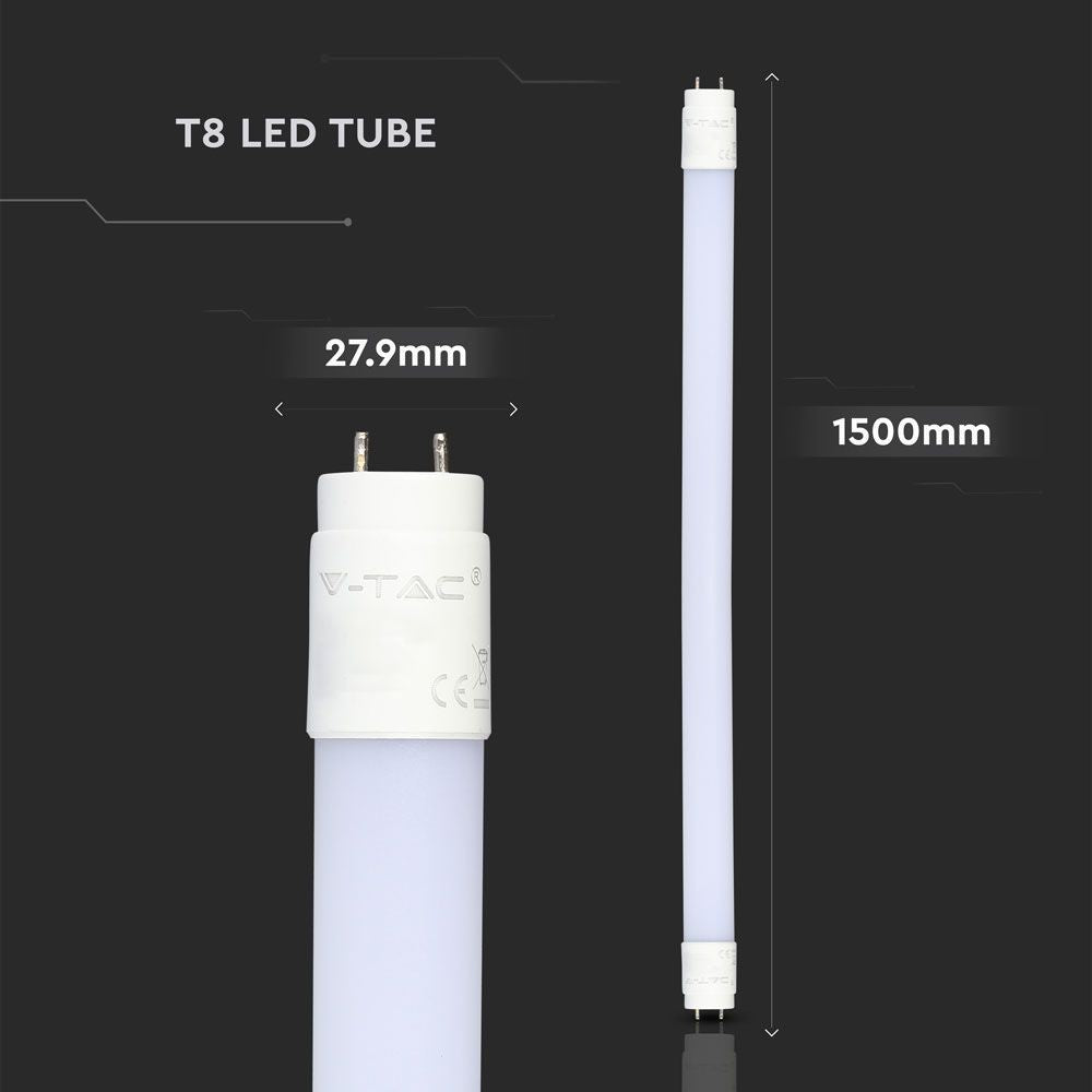 V-Tac T8-Performer150 Evo - 15W LED rør, 150 cm, 160lm/W, RA80, 5 års garanti