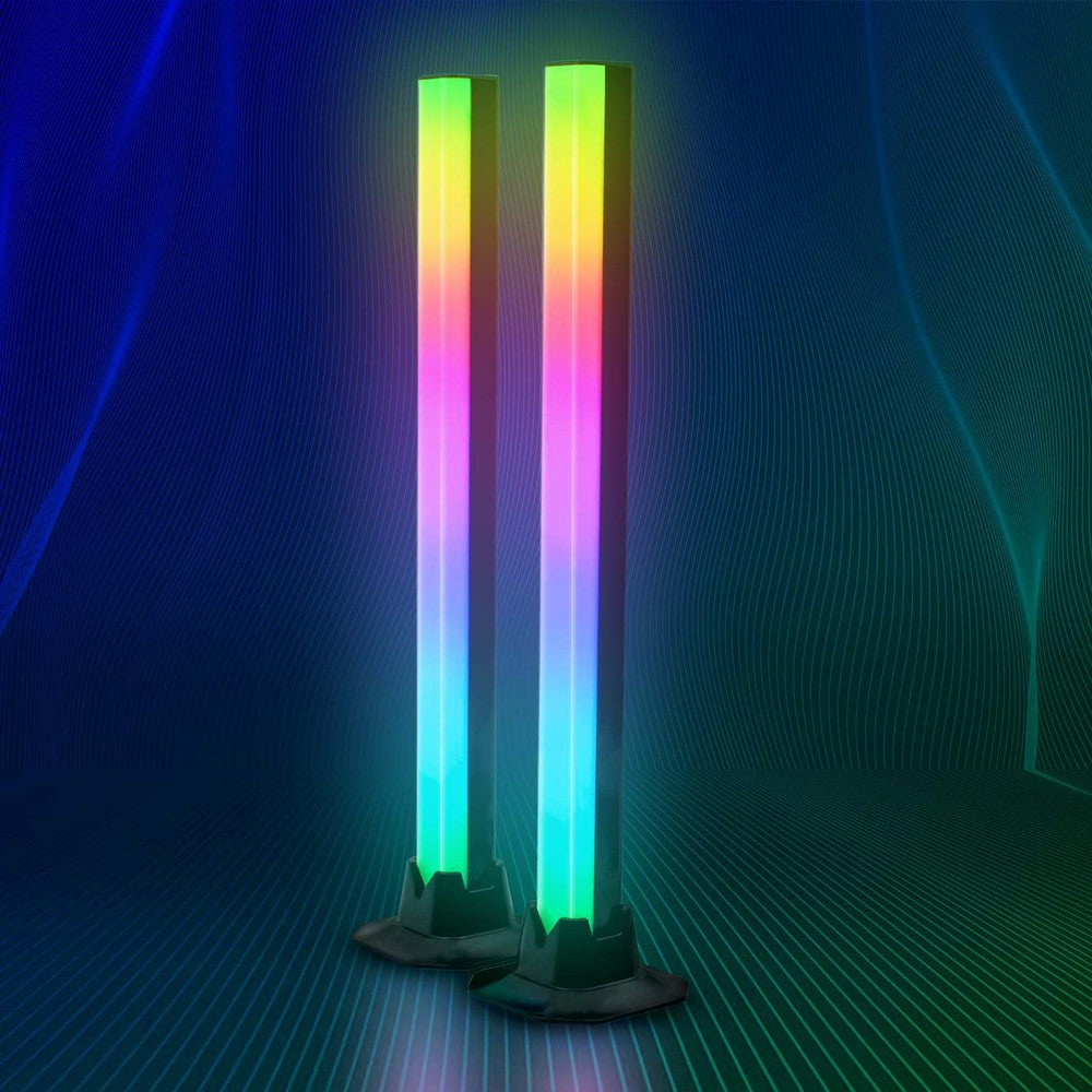 2 stk. RGBIC ambient light bar - 32cm, Bluetooth, 5W effekt, 5V USB-indgang
