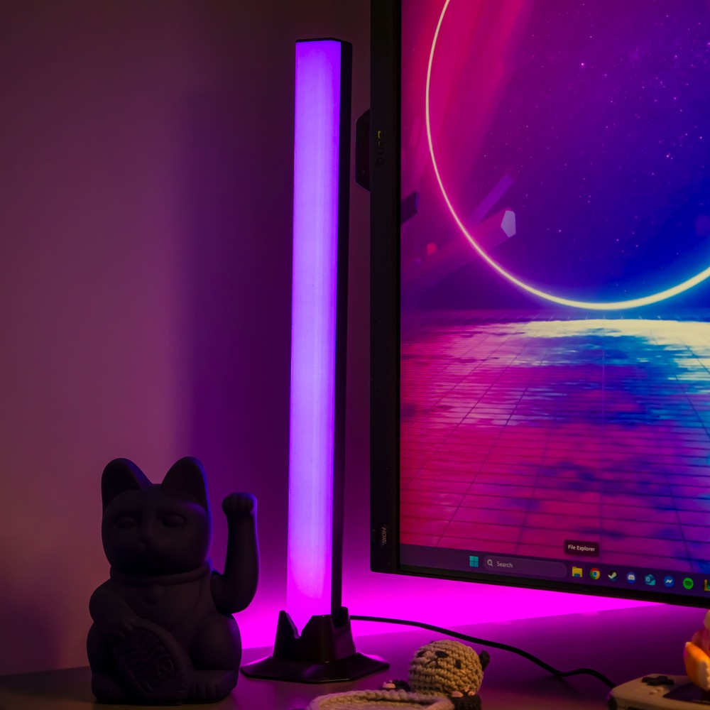 2 stk. RGBIC ambient light bar - 32cm, Bluetooth, 5W effekt, 5V USB-indgang