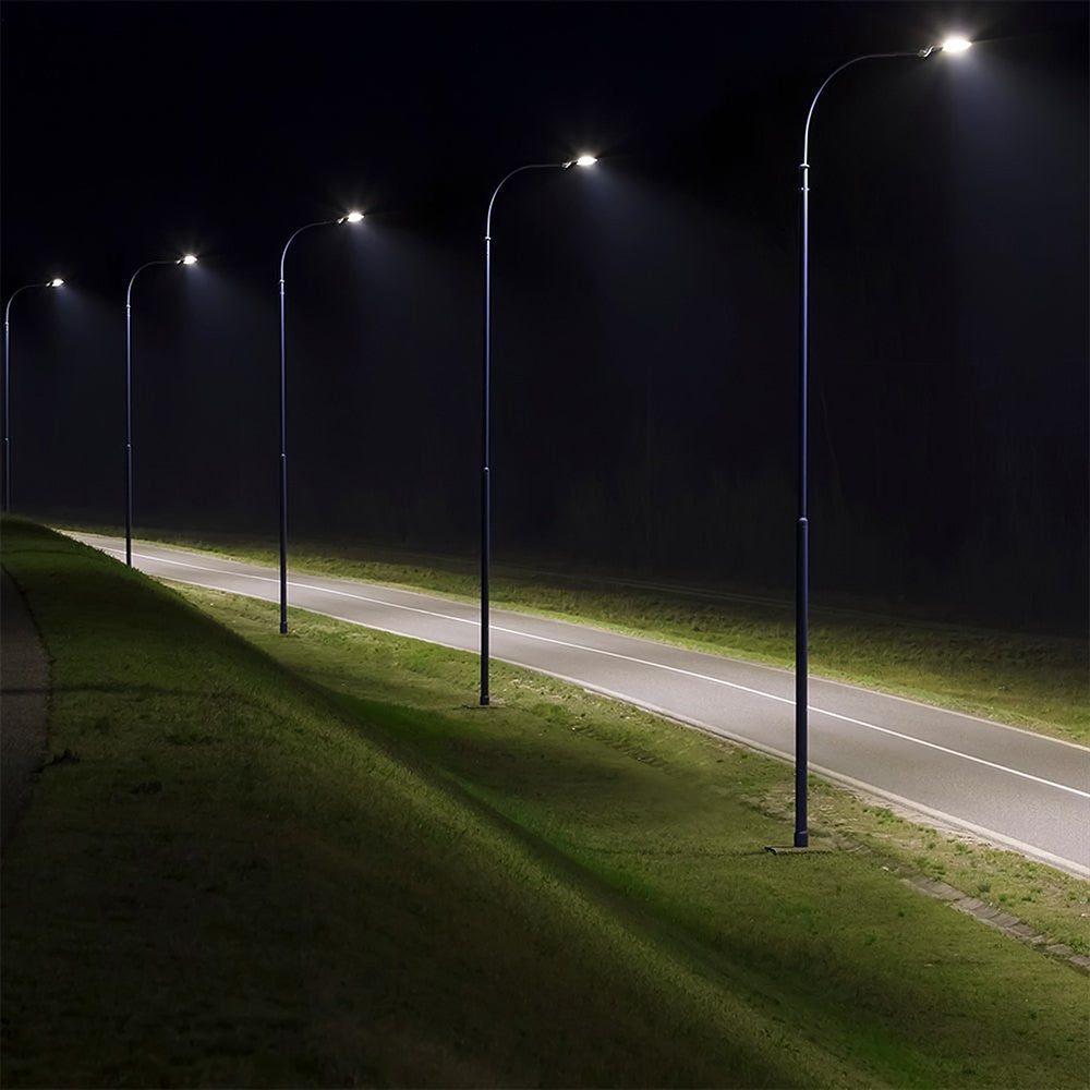 100W LED gadebelysning med Samsung chip, 4000K, 9400lm, RA80, IP65, 5 års garanti
