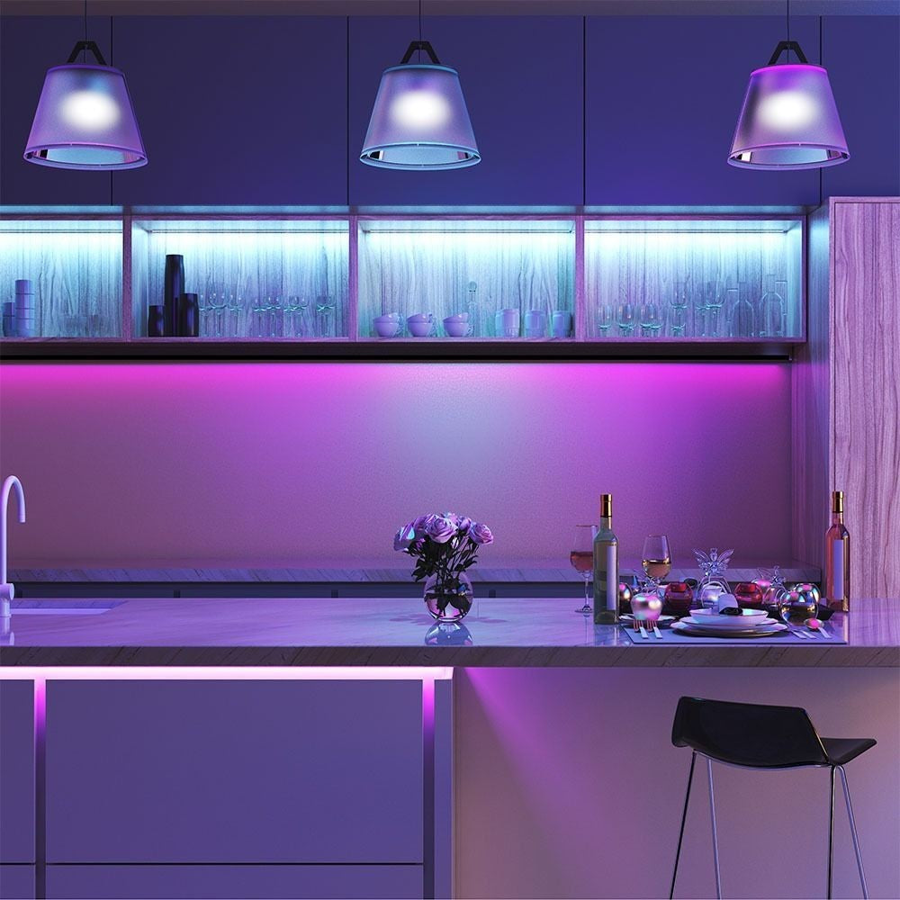 V-Tac 4,8W/m RGB LED-stripsæt - 5m, 30 LED pr. meter, 400lm/m